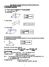 Chuyên đề Hình học Khối 11 Quan hệ vuông góc trong không gian